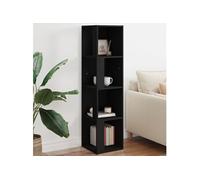Armoire d'angle Noir 33x33x132 cm Bois d'ingénierie809036