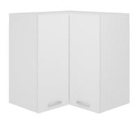 Armoire d'angle suspendue - oVsky - Blanc - 57x57x60 cm - Aggloméré