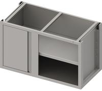 Armoire d'angle version 2.0 avec porte battante, partie 1/2 pour profondeur d'encastrement 640 mm, structure de base, 1100x640x660 mm