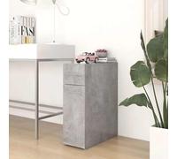 vidaXL Armoire d'apothicaire Bois d'ingénierie Gris béton 20x45,5x60 cm