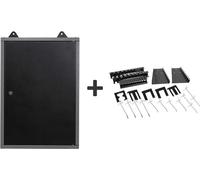 Armoire d'atelier de 40 cm, modèle suspendu, verrouillable. Armoire à outils comprenant un assortiment de 22 crochets et un support à outils