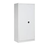 Armoire d'atelier monobloc H 198 x L 100 x P 53 cm corps gris - portes grises