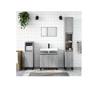 Armoire de bain sonoma gris 58x33x60 cm bois d'ingénierie831594