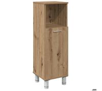 Armoire de Bain - vidaXL - colonne SDB - bois d'ingénierie - chêne artisanal - 30 x 30 x 95 cm - avec porte{xhd73w}