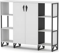 Armoire de bureau Armoire Étagères Armoire d'appoint Blanc Bureau Meubles de bureau