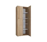 VCM Armoire de bureau Livres Dossiers Meuble de bureau Armoire Lona 5 compartiments portes battantes Armoire de bureau Livres Dossiers Meuble de bureau Armoire Lona 5 compartiments portes battantes Br