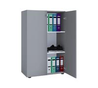 VCM Armoire de bureau Livres Dossiers Meuble de bureau Armoire Lona 3 portes battantes Armoire de bureau Livres Dossiers Meuble de bureau Armoire Lona 3 portes battantes Gris