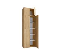 VCM XXL Armoire de bureau en bois Armoire à dossiers Livres Meubles de bureau Classeur Lona 5x A XXL Armoire de bureau en bois Armoire à dossiers Livres Meubles de bureau Classeur Lona 5x A Brun