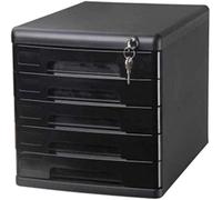 Armoire de Bureau verrouillable à 5 tiroirs - 36,1 x 27,1 x 26 cm - Boîte de Rangement de fichiers - Gérez efficacement Les Documents Les Fournitures, Parfaite pour la Maison Le Bureau