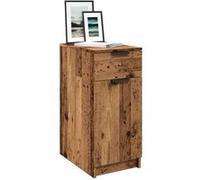 Armoire de bureau vieux bois 33x50x75 cm bois d ingénierie