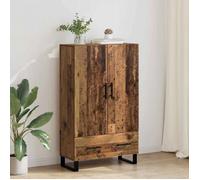 Armoire de chambre - VIDAXL - 69,5x30x115 cm - Bois d'ingénierie - Pieds métal & poignées noires - Contemporain