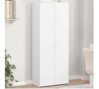 Armoire de classement blanc 60x32x153 cm bois d ingénierie