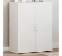 Armoire de classement blanc 60x32x77,5 cm bois d ingénierie