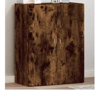 Armoire de classement - Chêne fumé - Bois d'ingénierie - 60x32x77,5 cm - Design contemporain