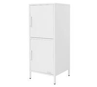 Armoire de Classement Métallique Blanc 40x101,5x40 cm