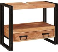Armoire de coiffeuse avec tiroir Marron Bois d'Acacia Massif