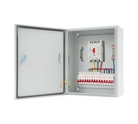 Armoire de commutation extérieure - 50 x 40 x 20 cm - Répartiteur électrique extérieur étanche avec serrure - Boîtier de distribution industriel - Boîtier vide - Boîte électrique à visser au mur avec