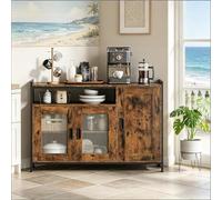 Armoire de cuisine, 110 x 33 x 75 cm, buffet avec étagères, armoire de salle à manger avec compartiment ouvert, buffet de cuisine avec espace de rangement multicouche, armoire de cuisine de style