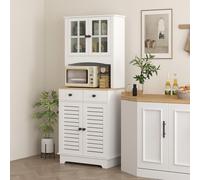 Armoire de cuisine - Armoire haute - Buffet - Rangement - Meuble haut - Étagères réglables