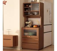 Armoire de cuisine avec portes et étagères, haut poste de travail pour salle à manger et salon, hauteur 70 cm, idéal pour organiser les essentiels