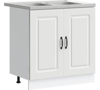 Armoire de cuisine avec stockage Kalmar Blanc 80 x 46 x 81,5 cm