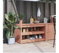 Armoire de cuisine d'extérieur en bois massif - vidaXL - 106x55x64 cm - Bois de douglas - Brun