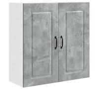 Armoire de cuisine en béton gris avec beaucoup d'espace de rangement, dimensions : 80 x 31 x 80 cm