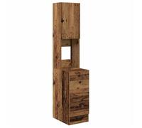 vidaXL Buffet de Cuisine avec tiroir Bois Ancien 32 x 50 x 180 cm, Rangement spacieux, Buffet rectangulaire Moderne, Organisateur Chic pour la Salle à Manger, Meuble Efficace