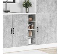 Armoire de cuisine Meuble bas de Cuisine, Armoire de plancher gris béton 20x44,5x81,5cm bois d’ingénierie SQZR745698 - BELLE MAISON