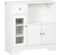 Armoire de cuisine - Meuble de rangement - Buffet - Vitrine - Commode - Étagères réglables - Porte en verre