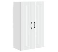 Armoire de cuisine moderne - vidaXL - Blanc - Bois d'ingénierie - 60x31x100 cm - Rangement mural - Portes coulissantes