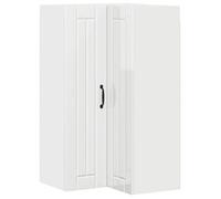 Armoire de cuisine moderne - vidaXL - Blanc brillant - 57x57x100 cm - Bois d'ingénierie - Durable - Rangement mural