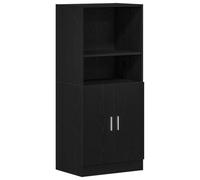 Armoire de cuisine noir 57x41,5x131,5 cm bois d ingénierie