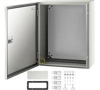 Armoire de distribution industrielle NEMA, 50 x 40 x 20 cm Armoire de distribution en acier NEMA 4X, IP66 étanche à l'eau et à la poussière, boîte de jonction électrique pour l'extérieur/intérieur, av