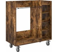 Armoire de Golf avec roue Uni Chêne fumé 90 x 45 x 98 cm