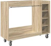 Armoire de golf vidaXL avec roulettes, chêne Sonoma uni, 120 x 45 x 98 cm