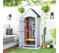 Armoire de jardin 1 porte 3 étagères
