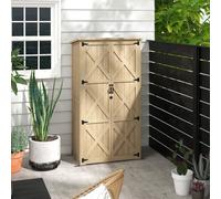 Armoire de jardin 2 portes croisillons