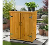 Armoire de jardin Abri à outils Cabane en bois Cabane de stockage 2 portes Espace de rangement Abri en bois