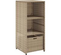 vidaXL Armoire de rangement de jardin beige 50x55x115cm résine tressée 365550 Beige G