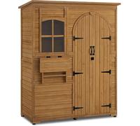 Armoire de jardin en bois - Abri de jardin extérieur - Coffre de rangement extérieur - Range-outils de jardin