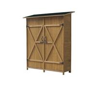 Habitat et Jardin – Armoire de jardin Espacio – 140 x 49 x 162 cm – Marron