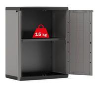 Kis 9733000 0444 01 Jolly Armoire basse Plastique Gris/Noir 68 x 39 x 85 cm