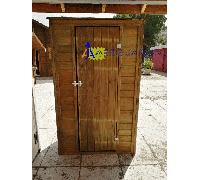 Abri de jardin en bois de 0,71 m2 mural avec plancher ARM1105A Habrita Foresta
