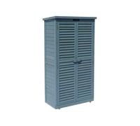 Armoire De Jardin "Space" - 87 X 46.5 X 160 Cm - Bleu Ciel Bleu