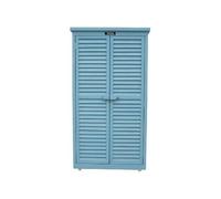 Armoire De Jardin "Space" - 87 X 46.5 X 160 Cm - Bleu Ciel Bleu