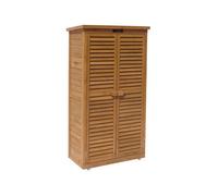 Habitat et Jardin Armoire de jardin Space – 87 x 46,5 x 160 cm – Marron