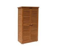 Habitat et Jardin - Armoire de jardin Space - 87 x 46,5 x 160 cm - Marron
