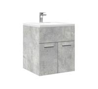 Armoire de lavabo de salle de bain gris béton 41x38,5x46 cm, placard lavabo de salle de bain, meuble de salle de 856204