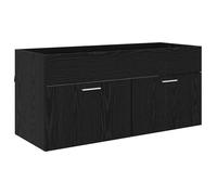 Armoire de lavabo en bois d'ingénierie - vidaXL - Chêne Noir - 100x38,5x46 cm - Grand espace de stockage